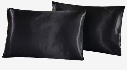 Taie d’oreiller en satin pur ( 2 taies )