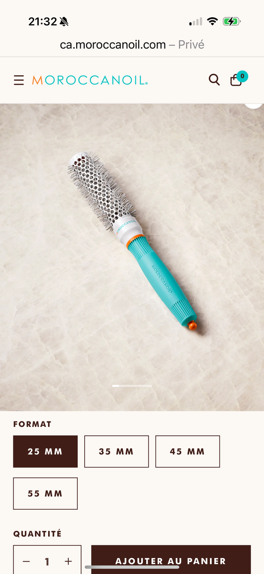 Brosse ronde céramique Moroccanoil