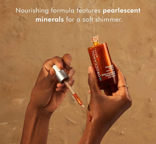 Huile corporelle scintillante éclat instantané Moroccanoil