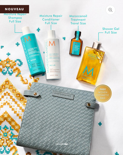 Coffret cadeau des fêtes, réparation, Moroccanoil