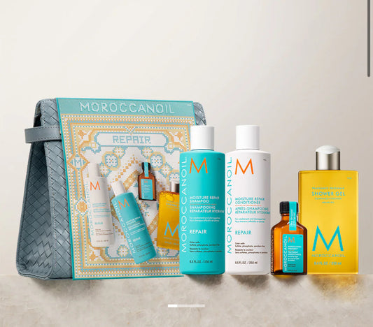 Coffret cadeau des fêtes, réparation, Moroccanoil