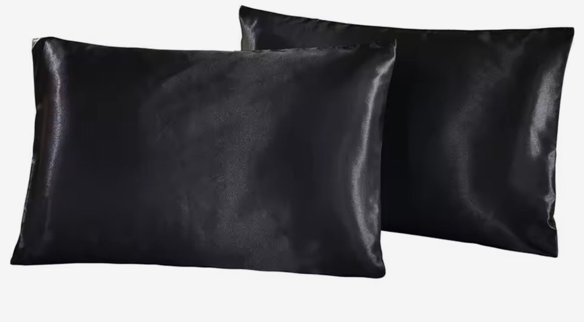 Taie d’oreiller en satin pur ( 2 taies )