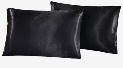 Taie d’oreiller en satin pur ( 2 taies )