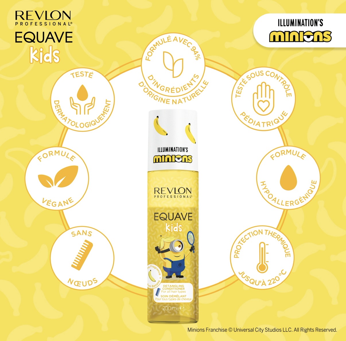Revlon Equave Kids Soin démêlant minion édition limitée