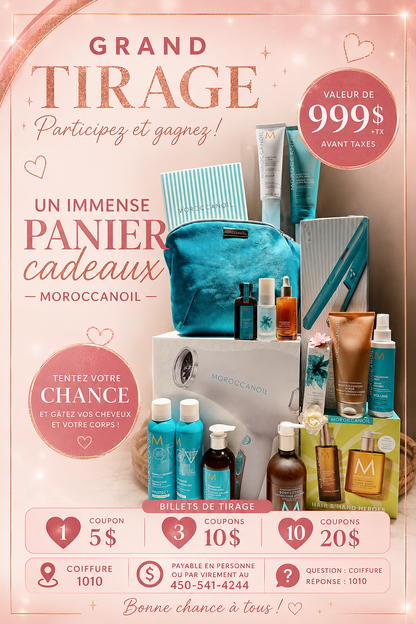 Billets Tirage Mega Panier Cadeau 999$ et +