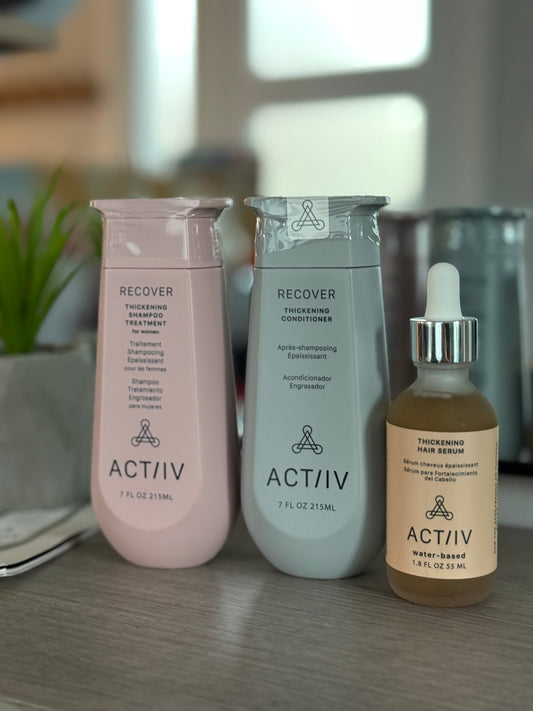 ACTIIV TRIO pour femme shampoing revitalisant et sérum