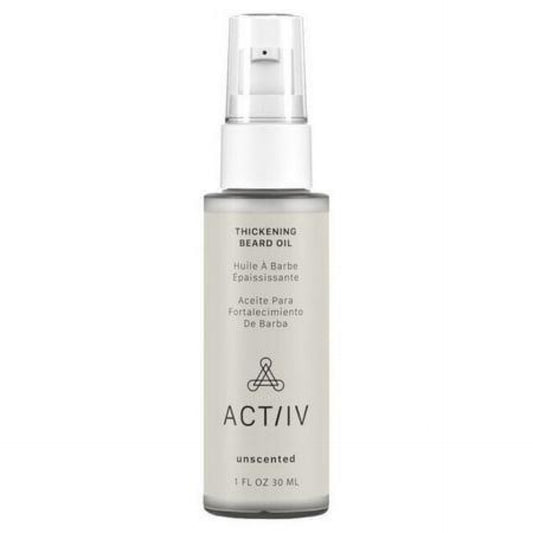 Huile à barbe épaississante non parfumée ACTiiV