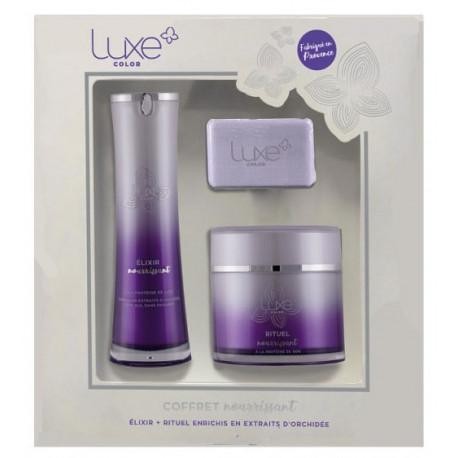 LUXE Coffret Masque, Elixir et savon