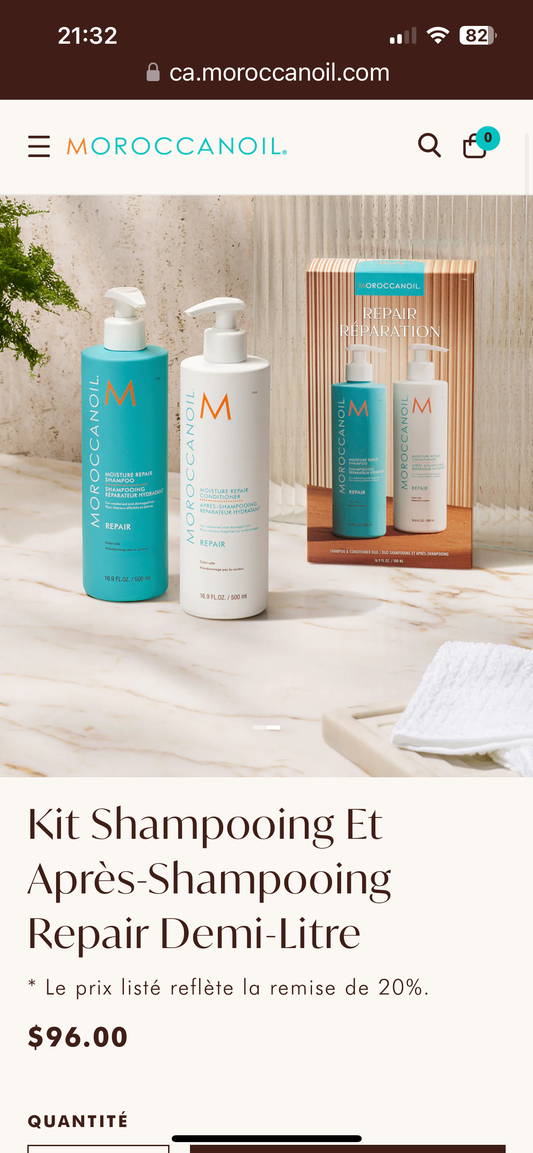 MOROCCANOIL DUO Repair Demi-litre